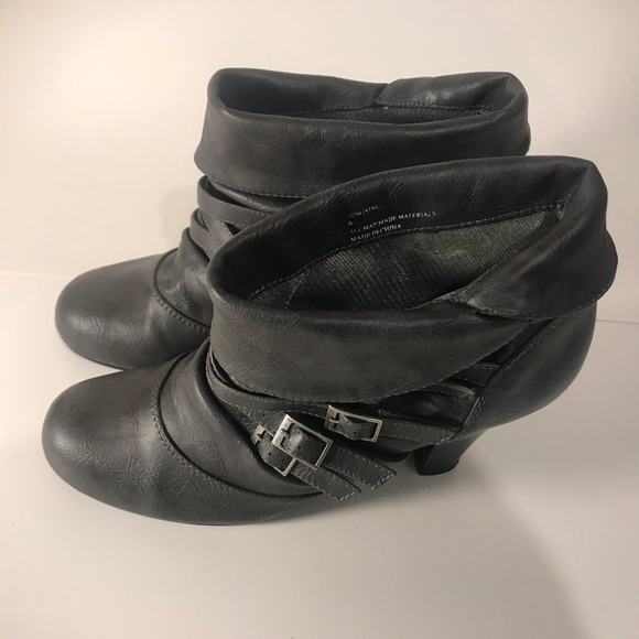 Sold! Madden Girl:Ankle Boots, slip on w/buckle - Picture 4 of 7